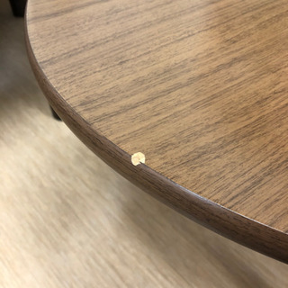 楕円形テーブル☆家具調コタツ☆テーブルはしっかり固定できます！の画像