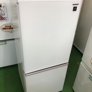 SHARP　19年製　２ドア冷凍冷蔵庫　SJ-GD14E　ガラスパネル