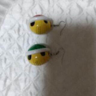 スーパーマリオ ピアスユニバーサルスタジオ  赤甲羅  緑 アイテム ユニバーサルスタジオ  USJ キャラクター ミニオンの画像