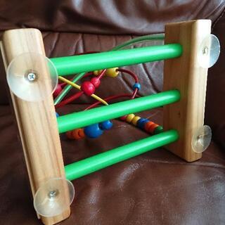 知育玩具 木製ループコースターの画像