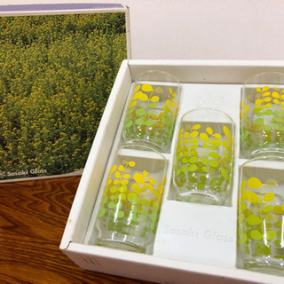 《さらに値下げ！》昭和レトロ Sasaki Glass セット②