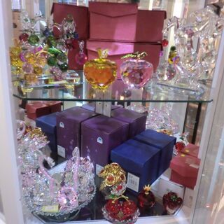 クリスタル　オブジェ　入荷しました！　置物　りんご　さくらんぼ - 名古屋市