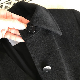 ビアッジョブルー  ロングコート　ブラックの画像