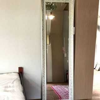 アンティーク調スタンドミラー　姿見　（11月下旬引き渡し　Pay...
