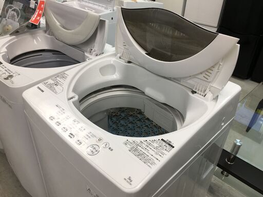 東芝5.0K洗濯機　2015年製　トツプカバー　洗濯フタ新品交換！　分解クリーニング済み！！
