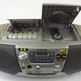 動作OK【電源コードあり】希少 SONY カセットデッキ CFD-S17 CD カセット ラジオの画像