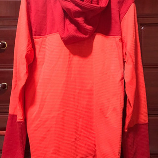 NIKE THERMA-FIT サーマ フルジップ フーディ レッド×オレンジの画像