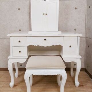 4*94 フェリーチェ ドレッサーセット 椅子付き アンティーク調 ロココ