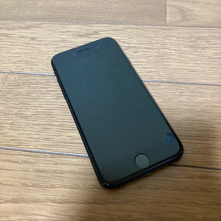 値下げしました】　iPhone7 ジェットブラック 128G 