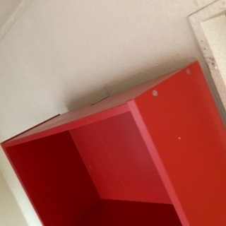 【急募！10/28AM,29,30引取り】本棚 IKEA イケア BILLY 赤の画像