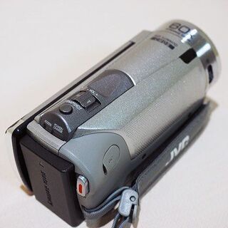 苫小牧バナナ】JVC/ケンウッド ビデオカメラ GZ-E380 シルバー フル