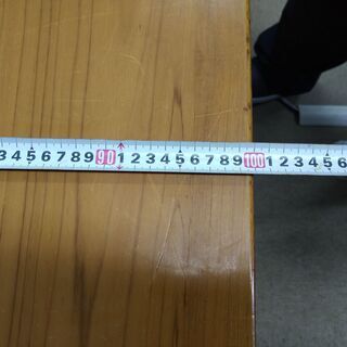 木製テーブル 長さ2400mmx 幅1000mmx 高さ700mm 天板厚38mmの画像
