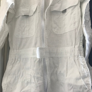 メンズ白いつなぎの画像