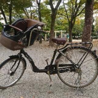 ママさん自転車二人乗り