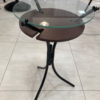 ガラス板サイドテーブル