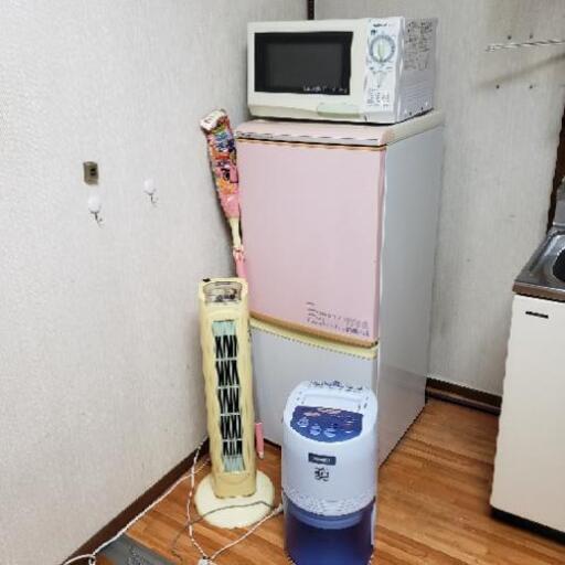 冷蔵庫 電子レンジ 除湿機 スリム扇風機 モップ