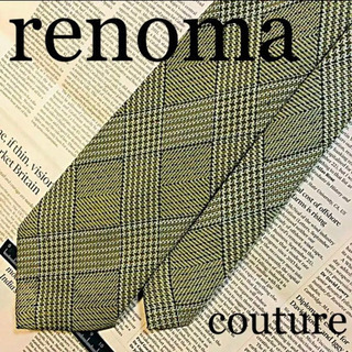 レノマ ネクタイ renoma 絹100% 高級 イタリア製 ク...