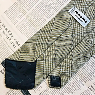 レノマ ネクタイ renoma 絹100% 高級 イタリア製 クラッシックの画像