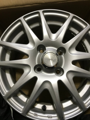 【中古】阿部商会 La Strada 14インチ 4穴 5.5J アルミホイール 4本セット