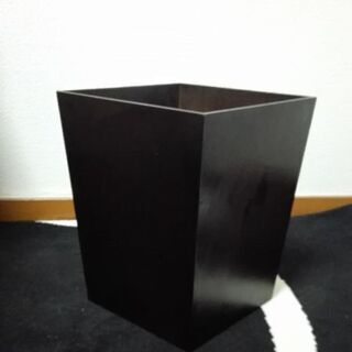 ニトリ　ダストボックス　スクエアウッド　ダークブラウン