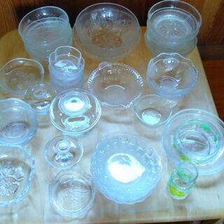 「ガラス食器　ガラス鉢いろいろ」　計39品　未使用品の画像