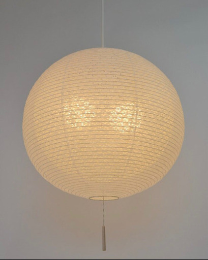 【新品】美濃和紙製 和風ペンダントライト「二重ちょうちん」／φ450・100W2灯