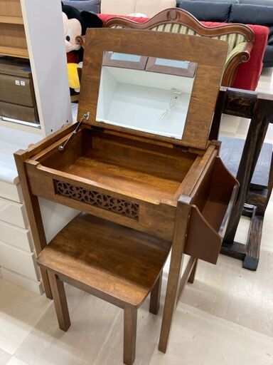 塩川光明堂 イス付きドレッサー オーキッドの風 OW-108