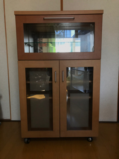 キャビネット　横ワイド　キャスター付き