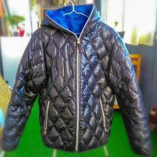 羽毛100％ダウンジャケット　メンズMサイズ　中古；岩見沢発