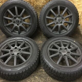 【DUNLOP DSST x1 WM01 x3 205/55RF16 x1 205/55R16 x3】スタッドレス【社外 16インチ 6.5J5HPCD112+50】ゴルフ トゥーラン等　(VTC268) クレジットカード QR決済可能