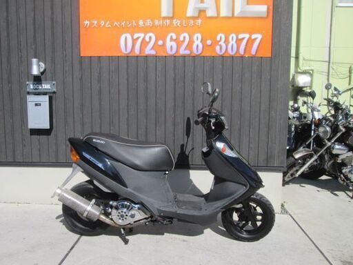 ★10万円　アドレスＶ125Ｇ　マフラーカスタム！セル1　実動車★スズキ　アドレス　ビームス