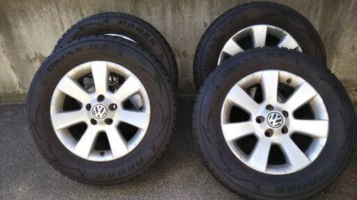 【取引終了】VW純正ホイール、スタッドレスタイヤ215/65/16
