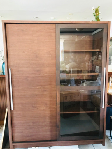 堀田木工所 食器棚 ウッドダークカラー