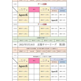 2021年夏　京築リーグ参加チーム募集