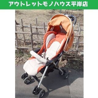 お買い得価格★コンビ ベビーカー オレンジ WELL FLAT ...