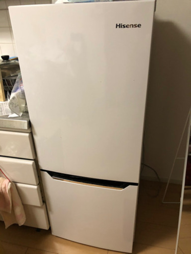 【引き取り限定】Hisense 冷蔵庫HR-D15C 2ドア ホワイト美品