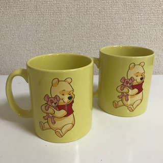 プーさんのマグカップ2個セット