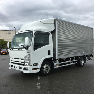 H19 いすゞ エルフ 2t アルミバン フルハーフ 跳ね上げ式...