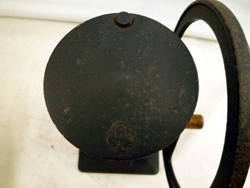 ☆ カリタ コーヒーミル クローバー 手動式 手動ミル ブラック 鋳物 鉄製 レトロ コレクション レア品 Kalita 札幌 北20
