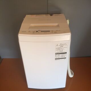 値下げ！高年式 2019年製 東芝 TOSHIBA 4.5kg 全自動洗濯機 AW-45M7 ステンレス槽 パワフル洗浄 ★直接引取大歓迎