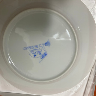 フランス製絵皿　赤の画像