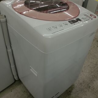 クリーニング済み】SHARP（シャープ） 全自動洗濯機 「ES-GV80R-P