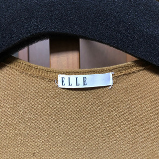 【あげます】中古品)ニットロングベスト／ELLEの画像