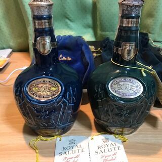 ROYAL SALUTE 21年 ウィスキー 青 緑 2セット ...