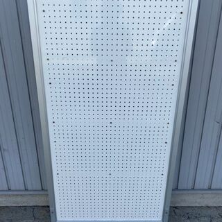 パーテション パンチングラック 有孔ボードマガジンラック パンフレットラック 衝立 3段 両面使用可 幅800mm高さ1540mm奥行400mm  　の画像