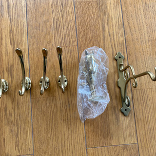 壁付けフック（真鍮製）セット