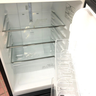 10-509  ハイセンス　2ドア冷凍冷蔵庫　ブラック　HR-G1501    2017年製の画像