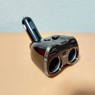 【値下げ】【中古】シガーソケット（USBポートタイプA（2.4A×2）、USBポートタイプC）の画像