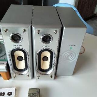 【現金決済も可】KENWOOD おしゃれミニコンポ SJ-9CDRの画像
