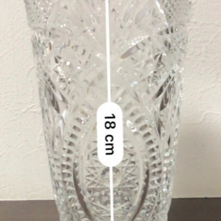 《お値下げ》新品◆ 18,800円・フランス製 クリスタル花瓶◆フラワーベースの画像